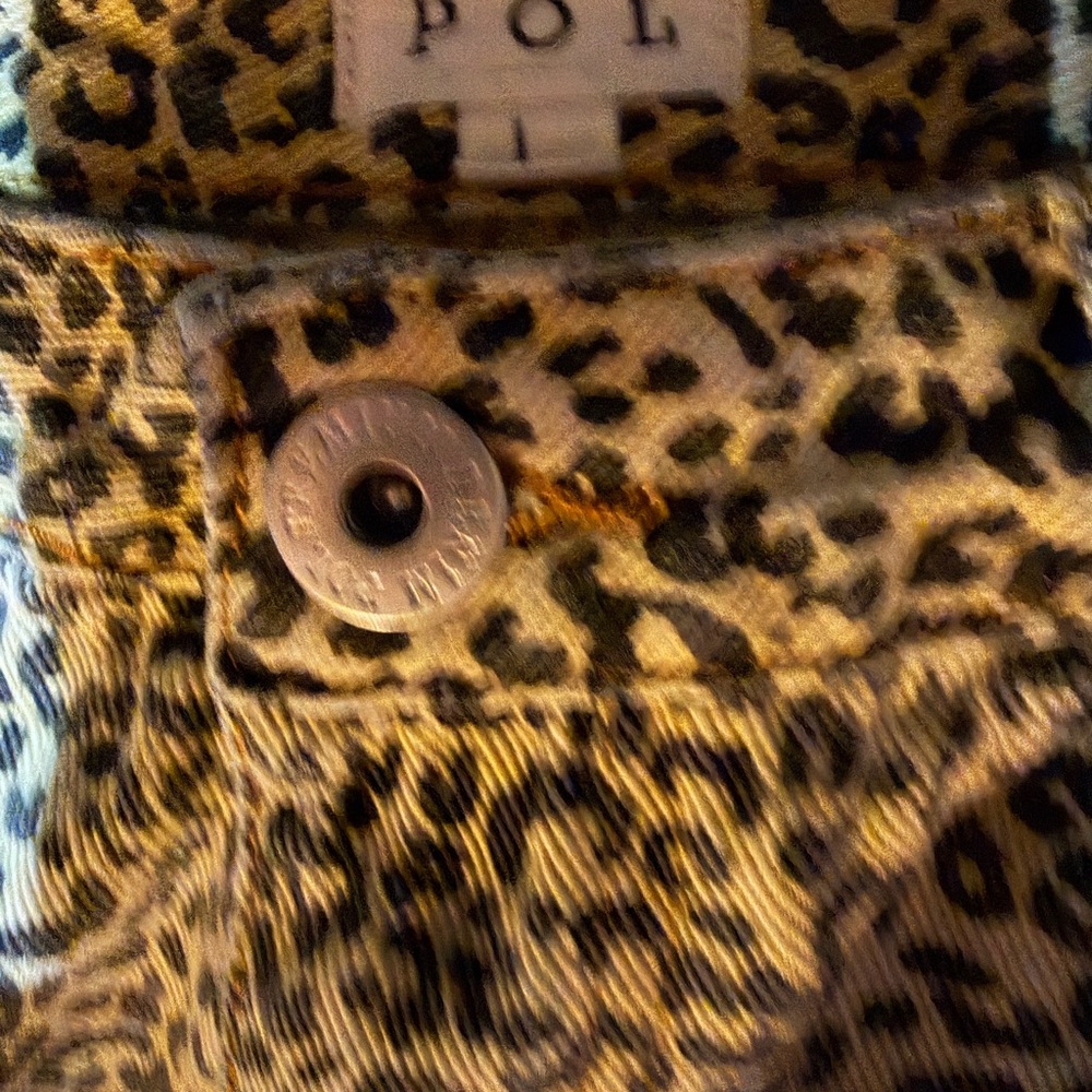 POL Leopard Print Buttoned Pants - image 3